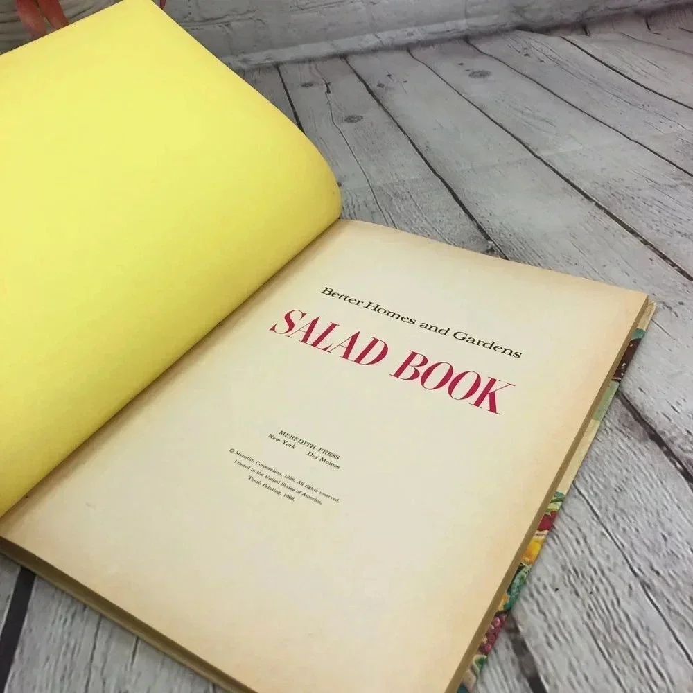 vintage better homes and gardens cookbook salad book 1968